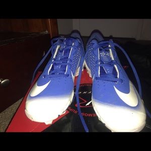 New blue Nike cleats size 10 in men
